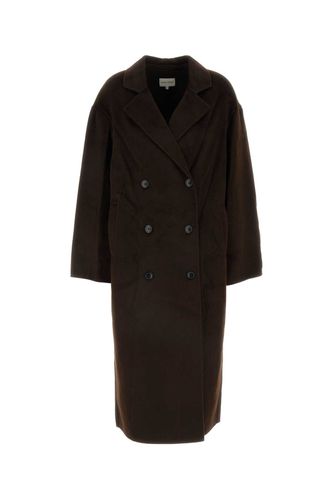 Chocolate Wool Blend Borneo Coat - Loulou Studio - Modalova