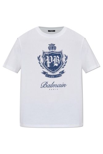 Balmain T-shirt With Printed Logo - Balmain - Modalova