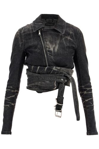 Denim Jacket With Criss-cross Belt - Y/Project - Modalova