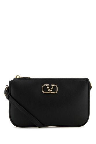 Black Leather Vlogo Crossbody Bag - Valentino Garavani - Modalova