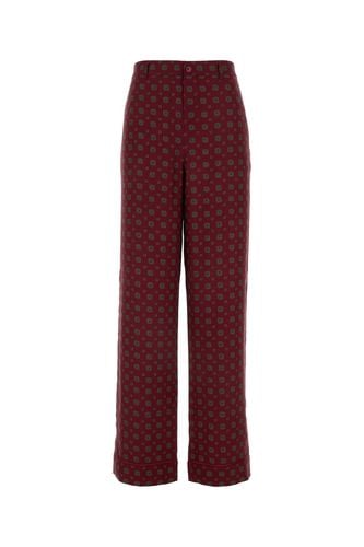 Moschino Printed Silk Pant - Moschino - Modalova