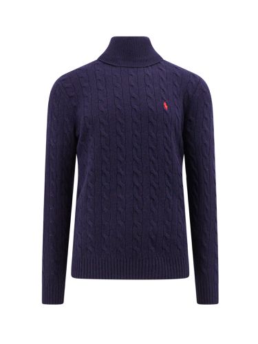 Logo Embroidery Turtleneck Patterned Sweater - Polo Ralph Lauren - Modalova