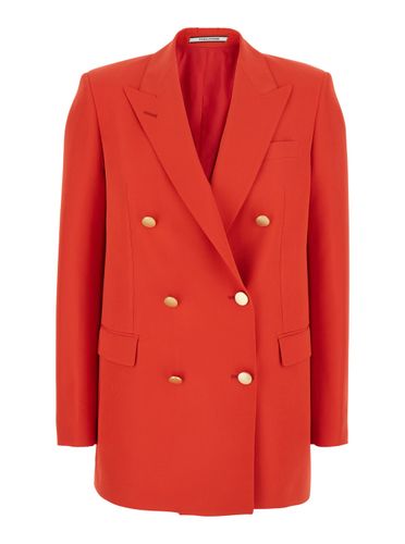 Double-breasted Jacket With Classic Lapels In Tech Fabric Woman - Tagliatore - Modalova