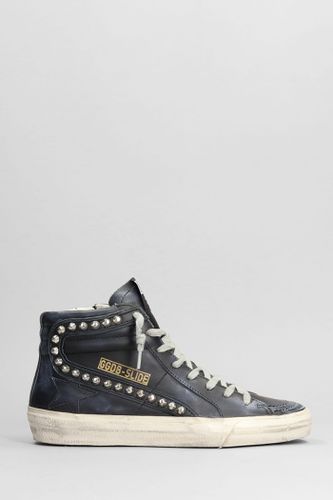 Slide Sneakers In Leather - Golden Goose - Modalova