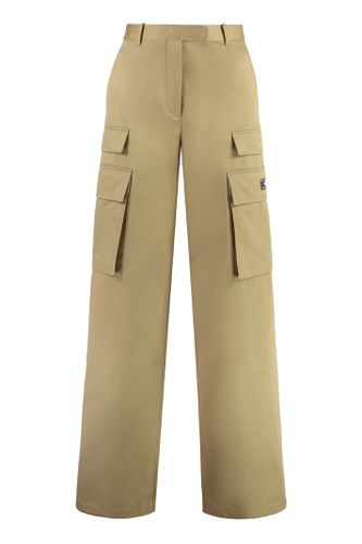 Versace Gabardine Cargo Trousers - Versace - Modalova