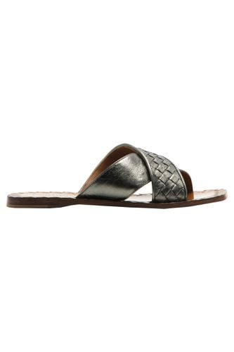 Bottega Veneta Leather Flat Sandals - Bottega Veneta - Modalova