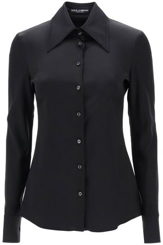 Dolce & Gabbana Shirt In Silk Satin - Dolce & Gabbana - Modalova