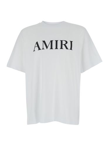 T-shirt With Logo Lettering Print In Cotton Man - AMIRI - Modalova