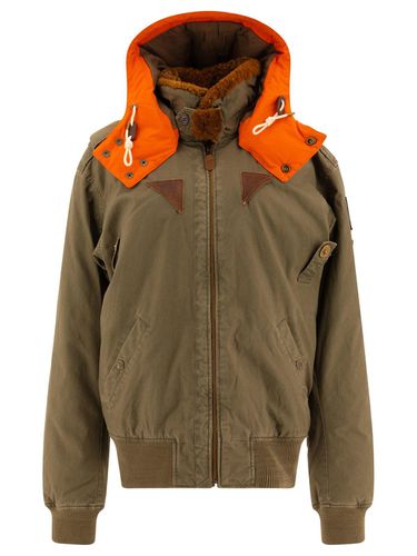 Contrast Hooded Bomber Jacket - Polo Ralph Lauren - Modalova