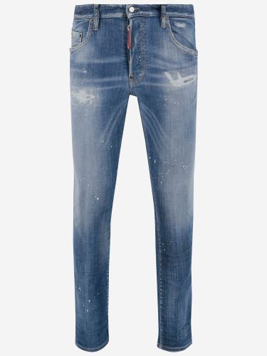 Light Heritage Stretch Cotton Blend Jeans - Dsquared2 - Modalova