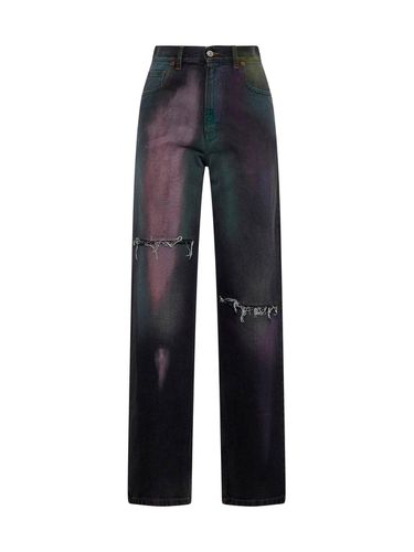 Spray-paint Effect Distressed Jeans - MM6 Maison Margiela - Modalova