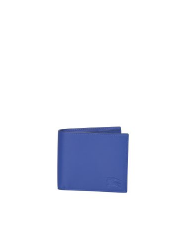 Burberry Ekd Blue Wallet - Burberry - Modalova