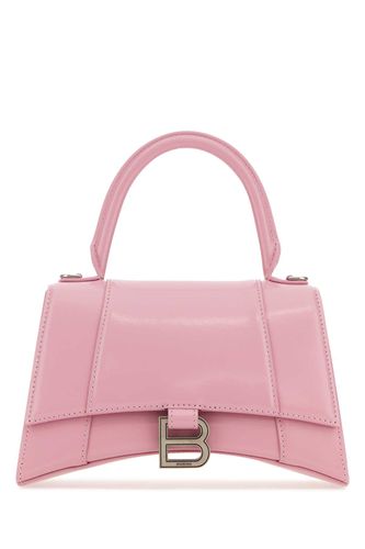 Pink Leather Small Hourglass Handbag - Balenciaga - Modalova