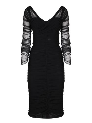 Longuette Drapared Dress - Dolce & Gabbana - Modalova