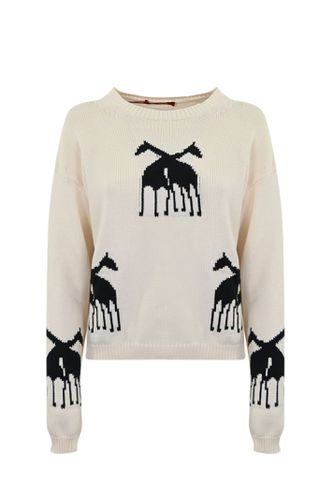 Unno Sweater In Jacquard Cotton Blend - Max Mara Studio - Modalova