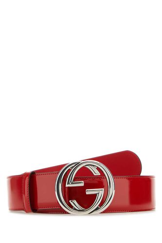 Red Leather Gucci Blondie Belt - Gucci - Modalova