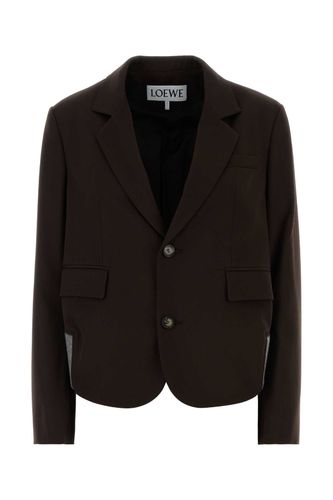 Loewe Chocolate Wool Blazer - Loewe - Modalova