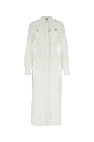 White Poplin Shirt Dress - Alexander McQueen - Modalova