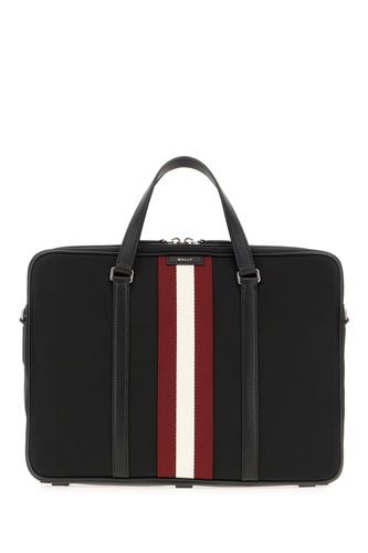 Bally Black Fabric Briefcase - Bally - Modalova