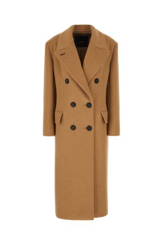 Camel Cashmere Blend Coat - Max Mara Atelier - Modalova