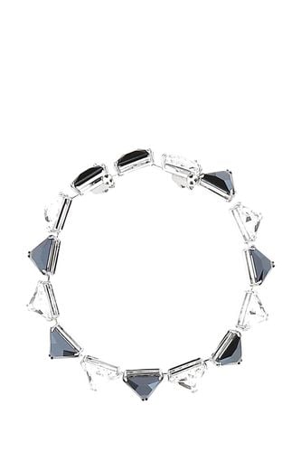 Silver Metal Ortyx Bracelet - Swarovski - Modalova