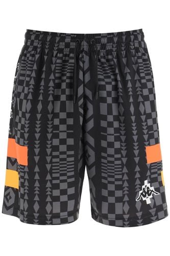 Black Polyester Bermuda Shorts - Marcelo Burlon - Modalova