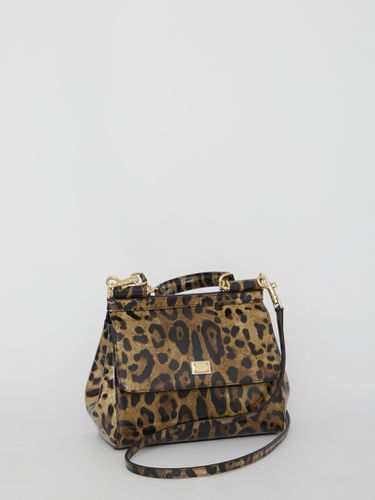 Leopard-printed Small Sicily Bag - Dolce & Gabbana - Modalova