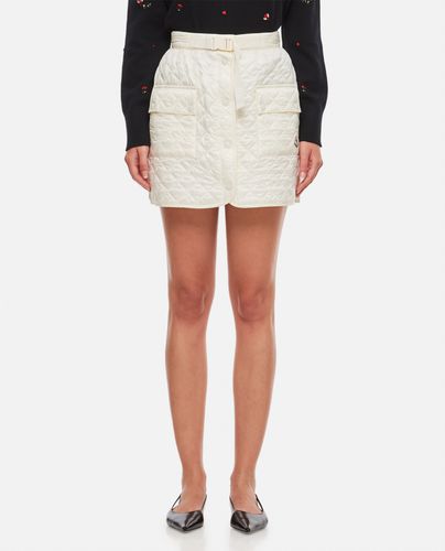 Quilted Shiny Nylon Miniskirt - Moncler - Modalova