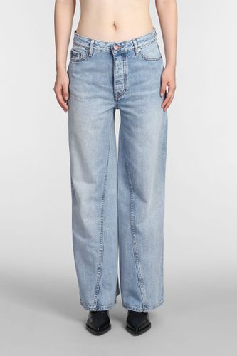 Ganni Jozey Jeans In Blue Cotton - Ganni - Modalova