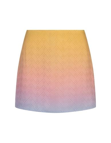 Ping Pong Gradient Silk Mini Skirt - Casablanca - Modalova