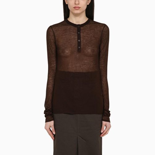 Brown Hanley Sweater In Wool Blend - Saint Laurent - Modalova