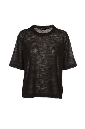 Crewneck Plain Knit T-shirt - Roberto Collina - Modalova