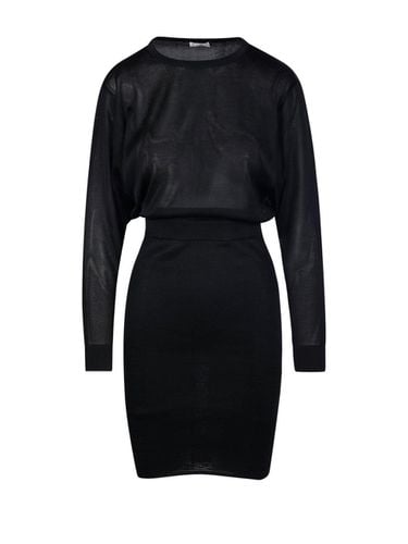 Backless Long-sleeved Dress - Saint Laurent - Modalova