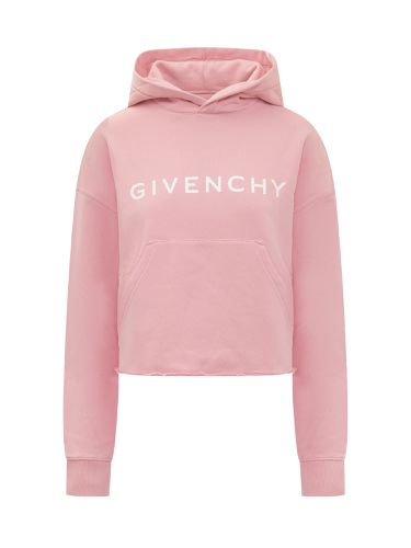 Archetype Short Sweatshirt In Gauzed Fabric - Givenchy - Modalova