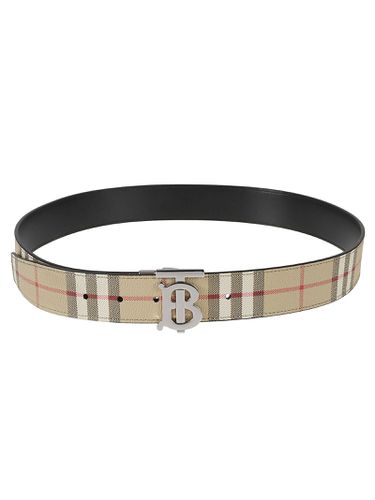 Burberry Tb Buckled Check Belt - Burberry - Modalova