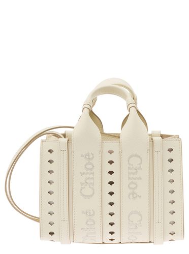 Mini Tote Bag With Logo Embroidery And Cut-out In Leather Woman - Chloé - Modalova