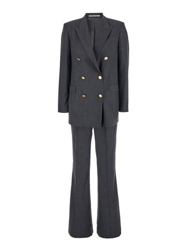 Jasmine Double-breasted Suit With Peak Revers In Wool Woman - Tagliatore - Modalova