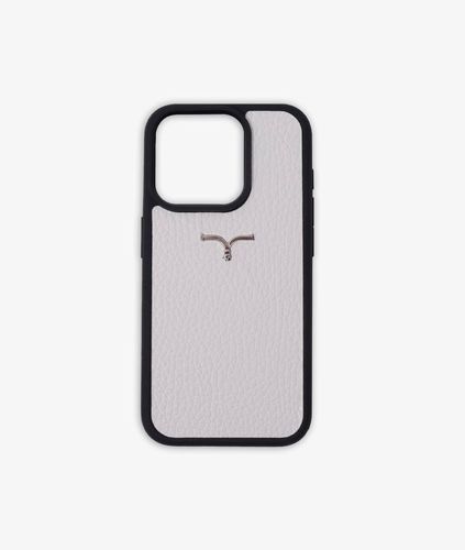 Calf Leather Cover For Iphone 15 Accessory - Larusmiani - Modalova