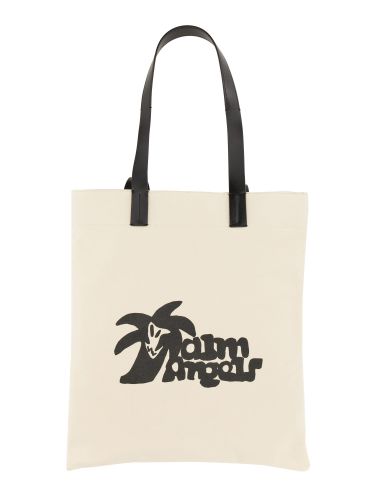 Cotton Canvas Shopping Bag - Palm Angels - Modalova