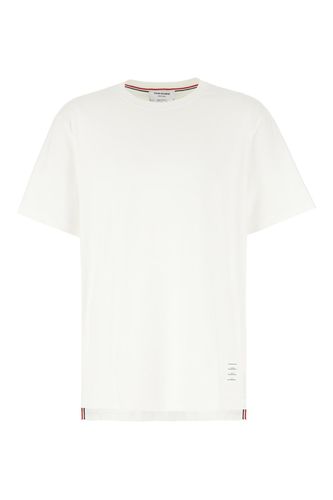 Thom Browne White Cotton T-shirt - Thom Browne - Modalova