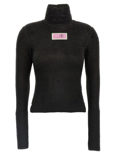 Turtleneck Fur-effect Sweater - MM6 Maison Margiela - Modalova