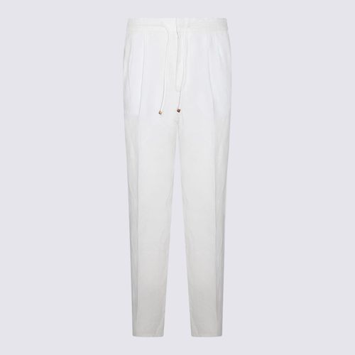White Linen Pants - Brunello Cucinelli - Modalova
