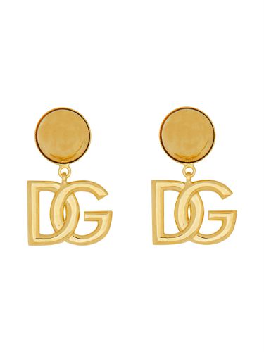 Dg Logo Clip-on Earrings - Dolce & Gabbana - Modalova