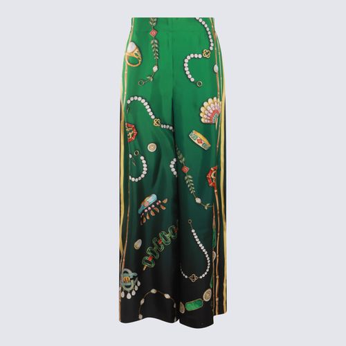 Multicolour Silk Trousers - Casablanca - Modalova