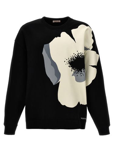 Valentino Flower Portrait Sweatshirt - Valentino Garavani - Modalova