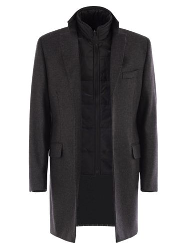 Double Coat In Wool And Cashmere Cloth - Fay - Modalova