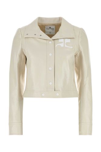 Courrèges Ivory Vinyl Blazer - Courrèges - Modalova