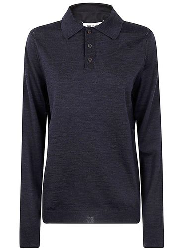 Long-sleeved Knitted Polo Shirt - Maison Margiela - Modalova