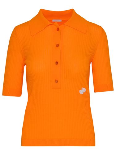 Patou Orange Cotton Polo Shirt - Patou - Modalova