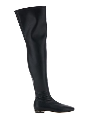 Galaxy Over The Knee Boots In Leather Woman - Casadei - Modalova